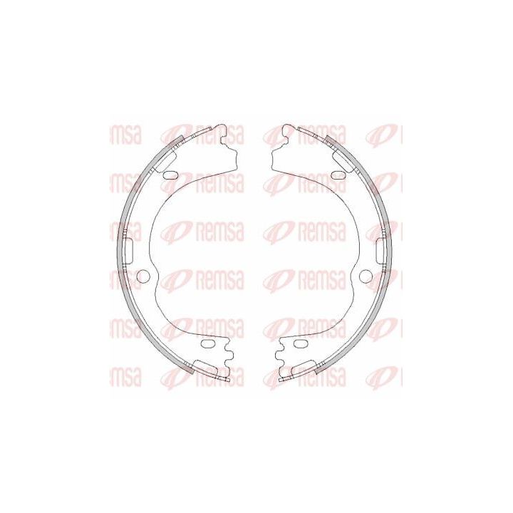 Stabdžių trinkelė, stovėjimo stabdys REMSA 4500.00