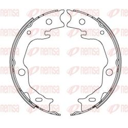 Stabdžių trinkelė, stovėjimo stabdys REMSA 4503.00