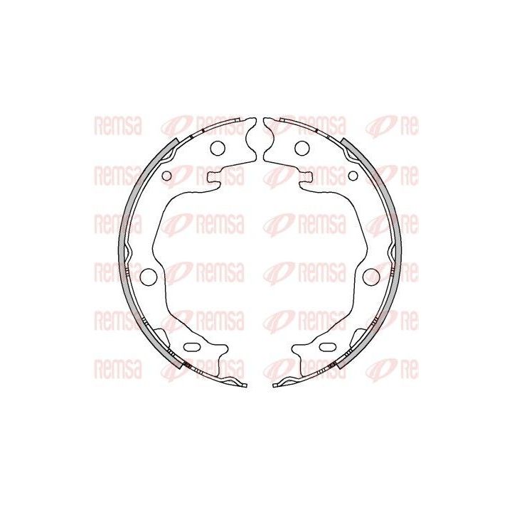 Stabdžių trinkelė, stovėjimo stabdys REMSA 4503.00