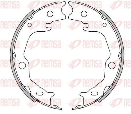 Stabdžių trinkelė, stovėjimo stabdys REMSA 4503.00