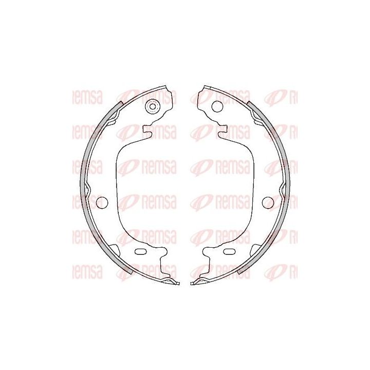 Stabdžių trinkelė, stovėjimo stabdys REMSA 4516.00