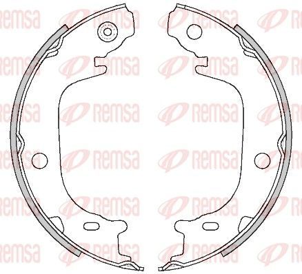 Stabdžių trinkelė, stovėjimo stabdys REMSA 4516.00