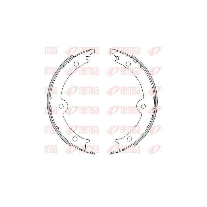 Stabdžių trinkelė, stovėjimo stabdys REMSA 4517.00