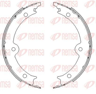 Stabdžių trinkelė, stovėjimo stabdys REMSA 4517.00