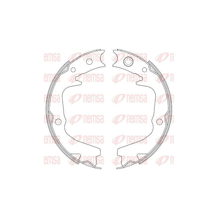 Stabdžių trinkelė, stovėjimo stabdys REMSA 4519.00