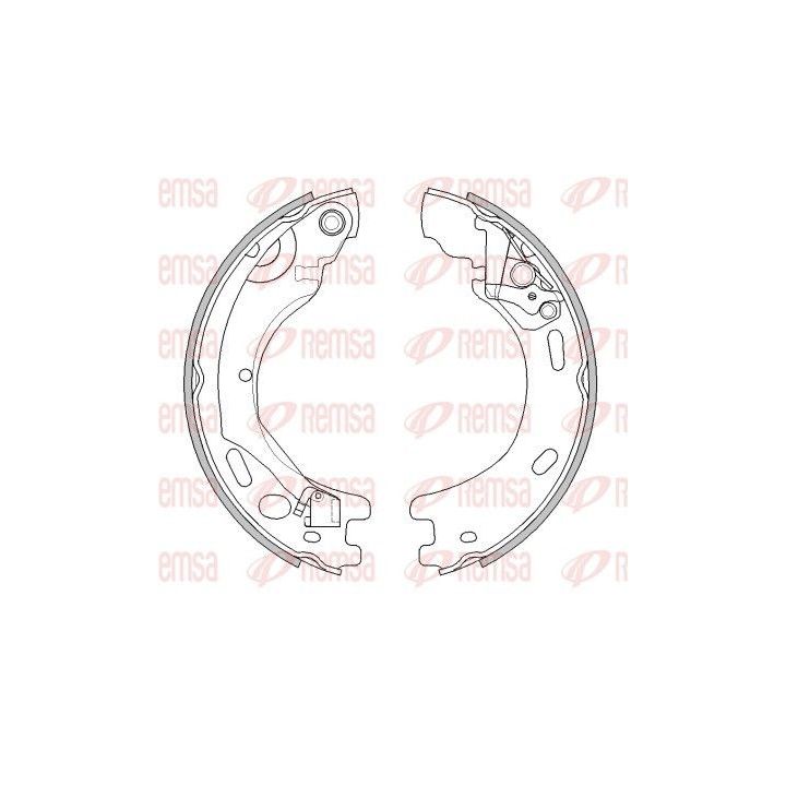 Stabdžių trinkelė, stovėjimo stabdys REMSA 4520.00