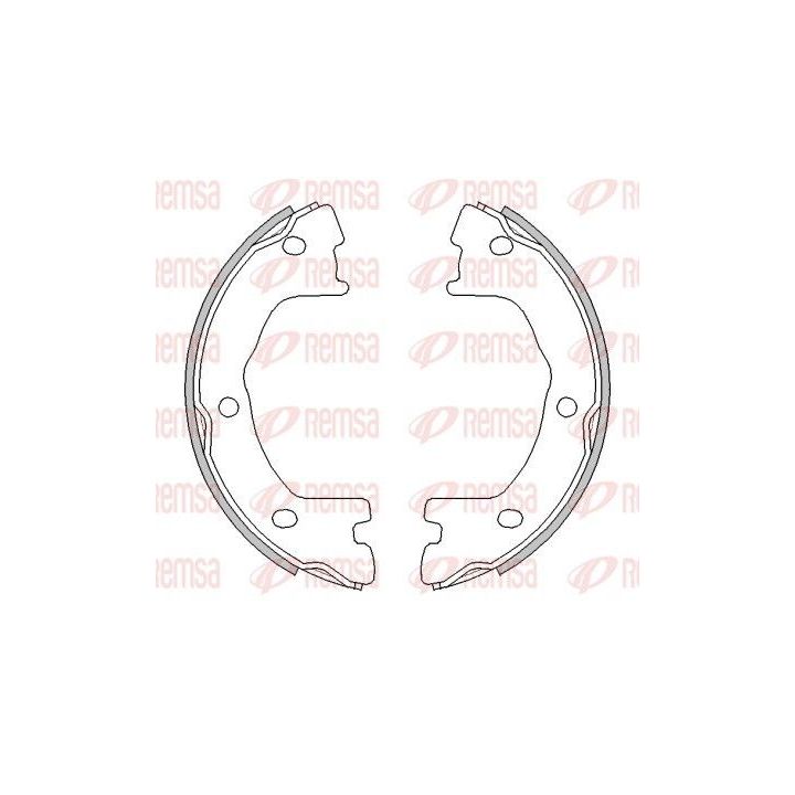 Stabdžių trinkelė, stovėjimo stabdys REMSA 4524.00