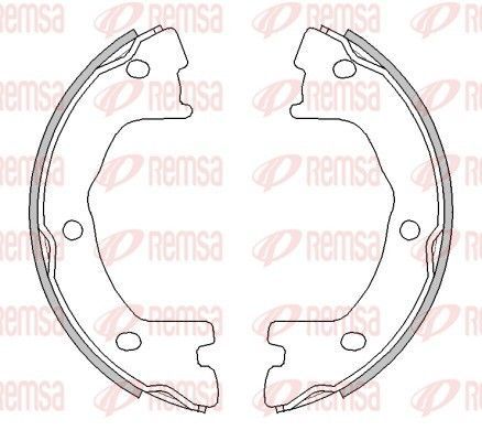 Stabdžių trinkelė, stovėjimo stabdys REMSA 4524.00