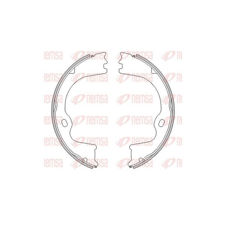 Stabdžių trinkelė, stovėjimo stabdys REMSA 4532.00