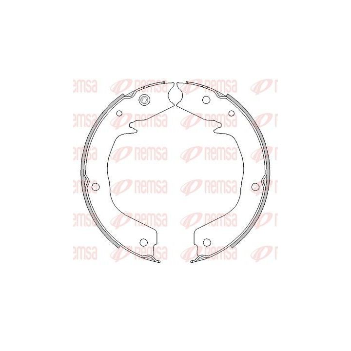 Stabdžių trinkelė, stovėjimo stabdys REMSA 4541.00