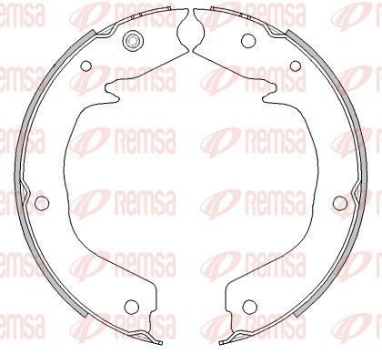Stabdžių trinkelė, stovėjimo stabdys REMSA 4541.00