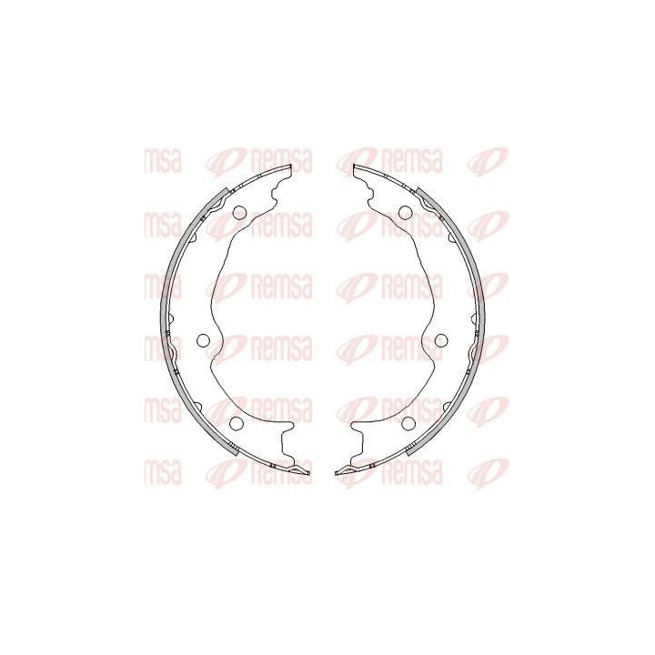 Stabdžių trinkelė, stovėjimo stabdys REMSA 4601.00