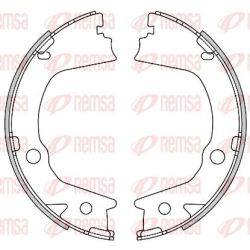 Stabdžių trinkelė, stovėjimo stabdys REMSA 4602.00