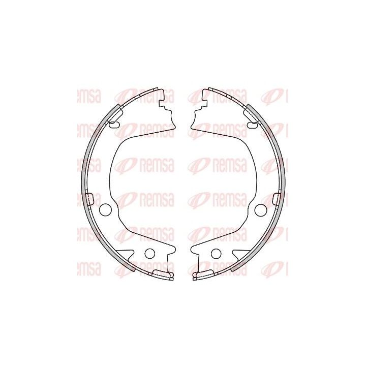 Stabdžių trinkelė, stovėjimo stabdys REMSA 4602.00