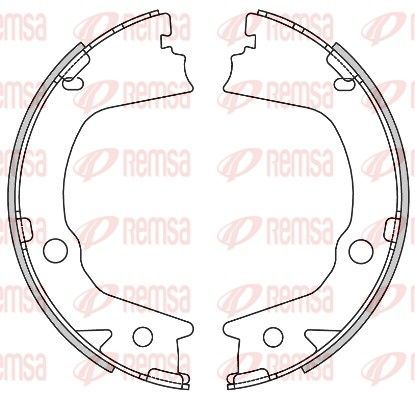 Stabdžių trinkelė, stovėjimo stabdys REMSA 4602.00