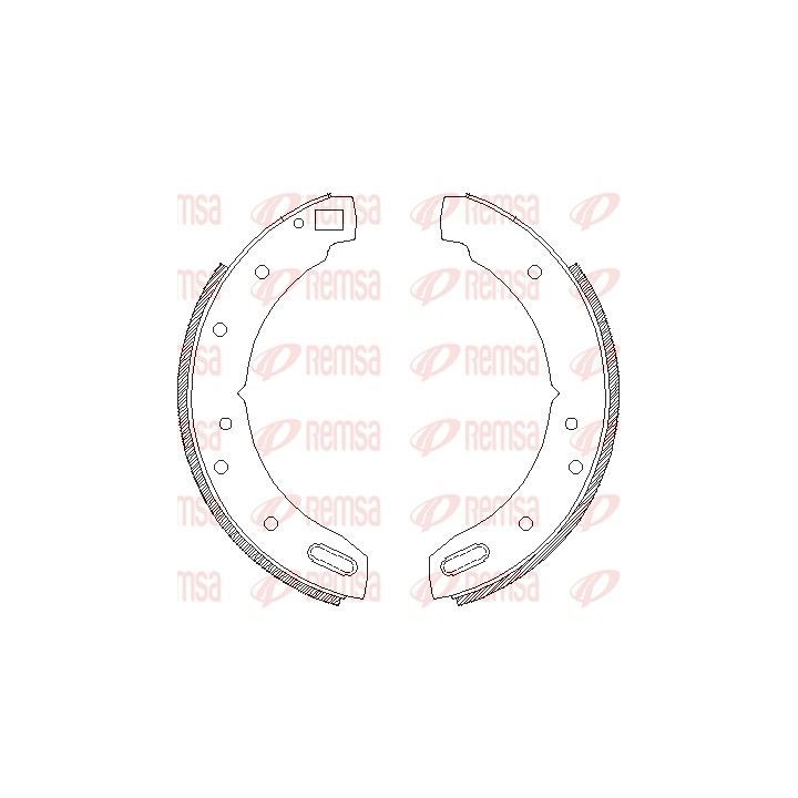 Stabdžių trinkelė, stovėjimo stabdys REMSA 4604.00