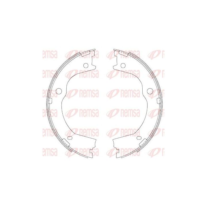 Stabdžių trinkelė, stovėjimo stabdys REMSA 4609.00