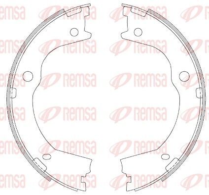 Stabdžių trinkelė, stovėjimo stabdys REMSA 4609.00