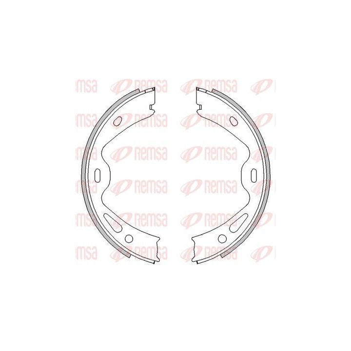 Stabdžių trinkelė, stovėjimo stabdys REMSA 4613.00