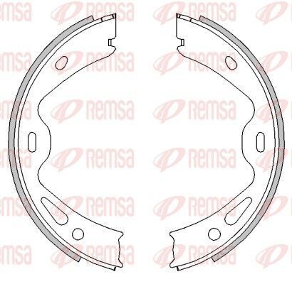 Stabdžių trinkelė, stovėjimo stabdys REMSA 4613.00
