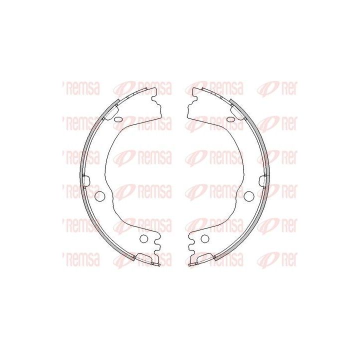 Stabdžių trinkelė, stovėjimo stabdys REMSA 4616.00