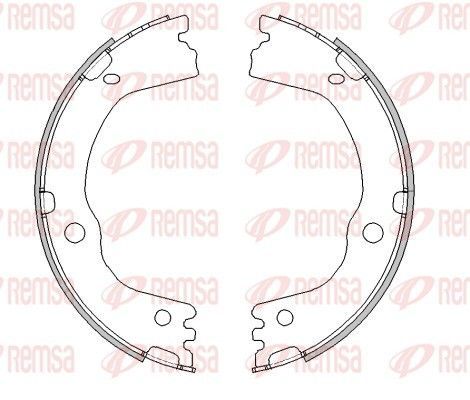 Stabdžių trinkelė, stovėjimo stabdys REMSA 4616.00