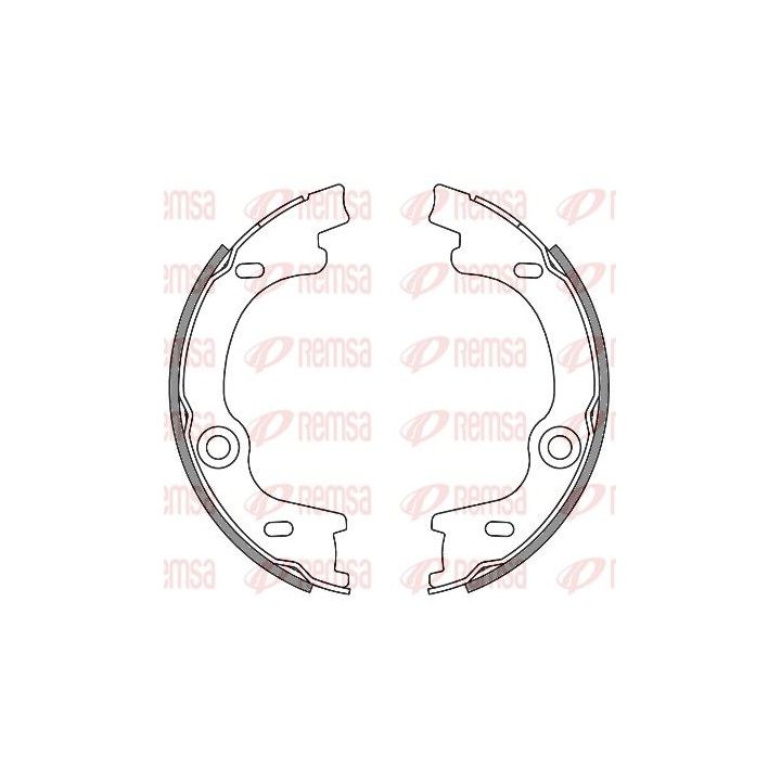 Stabdžių trinkelė, stovėjimo stabdys REMSA 4630.00