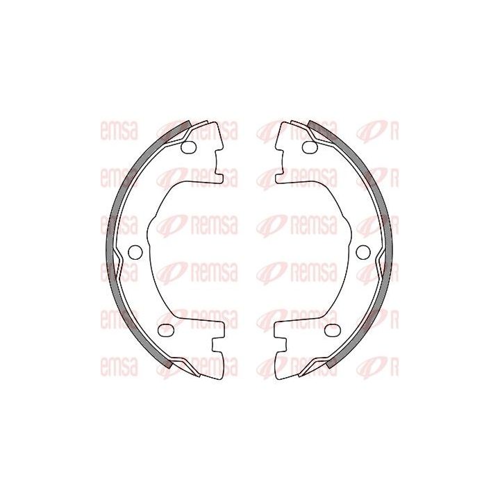 Stabdžių trinkelė, stovėjimo stabdys REMSA 4640.00