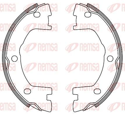 Stabdžių trinkelė, stovėjimo stabdys REMSA 4640.00
