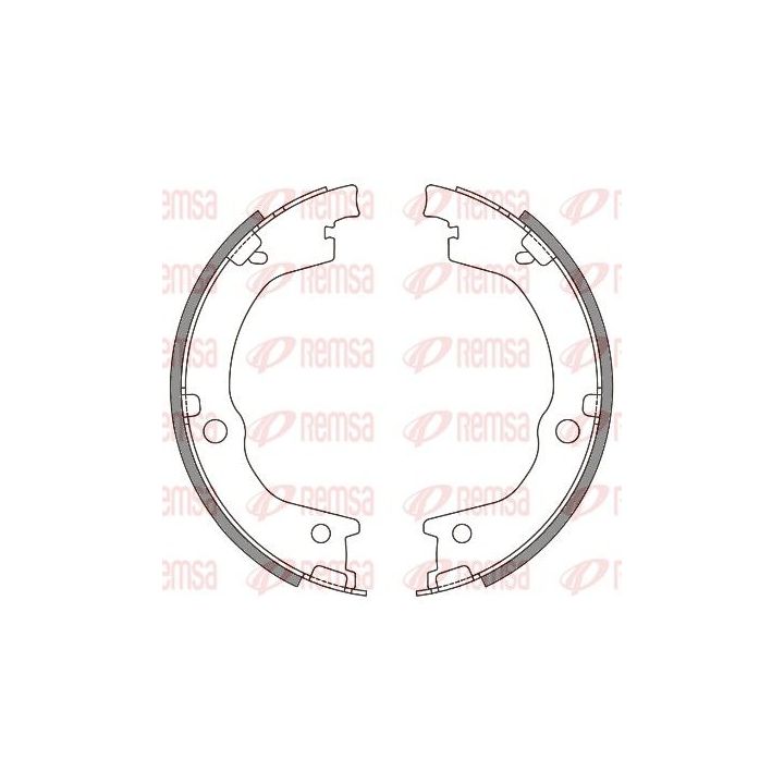Stabdžių trinkelė, stovėjimo stabdys REMSA 4644.00
