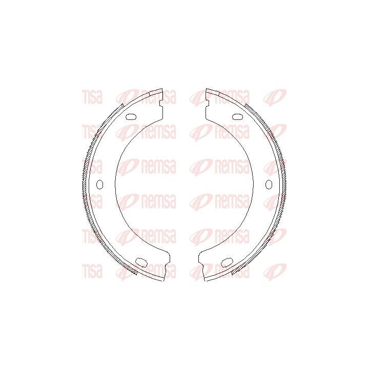 Stabdžių trinkelė, stovėjimo stabdys REMSA 4652.00