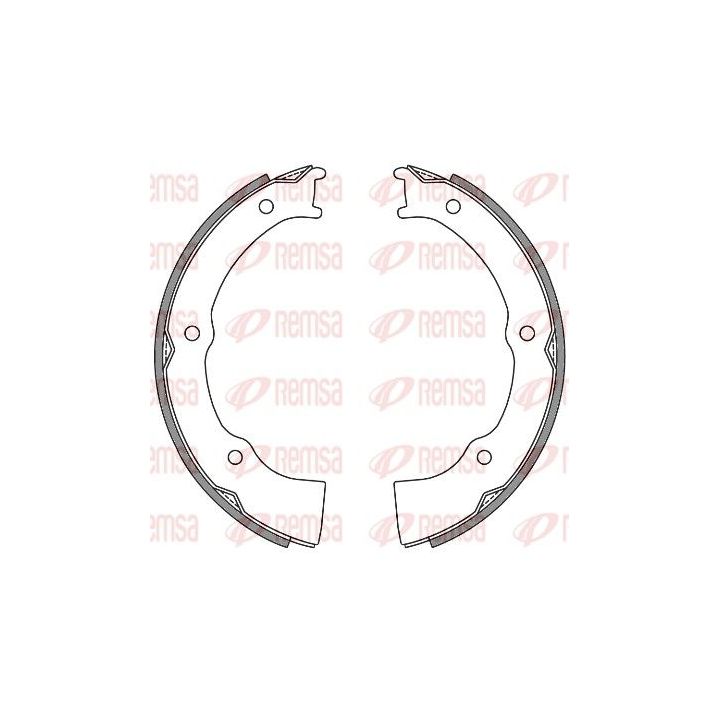 Stabdžių trinkelė, stovėjimo stabdys REMSA 4654.00