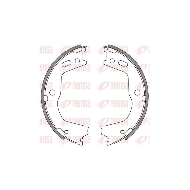 Stabdžių trinkelė, stovėjimo stabdys REMSA 4666.00