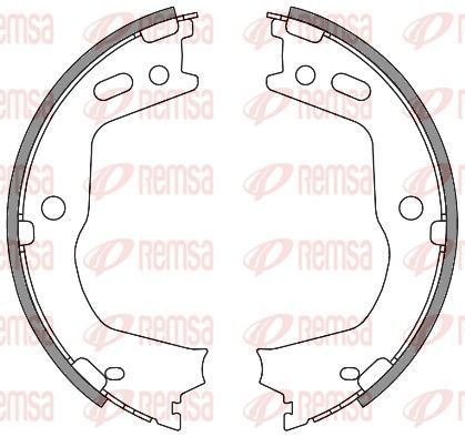 Stabdžių trinkelė, stovėjimo stabdys REMSA 4666.00