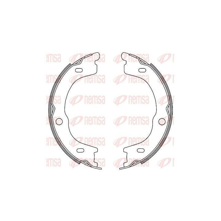 Stabdžių trinkelė, stovėjimo stabdys REMSA 4672.00