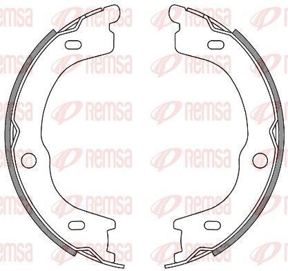 Stabdžių trinkelė, stovėjimo stabdys REMSA 4672.00