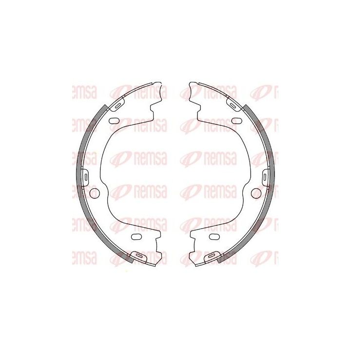 Stabdžių trinkelė, stovėjimo stabdys REMSA 4673.00
