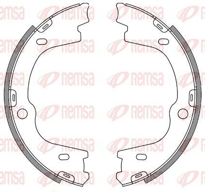Stabdžių trinkelė, stovėjimo stabdys REMSA 4673.00