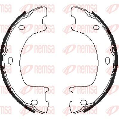 Stabdžių trinkelė, stovėjimo stabdys REMSA 4674.00