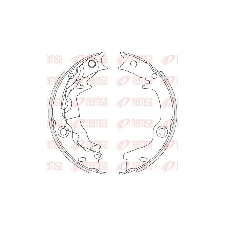 Stabdžių trinkelė, stovėjimo stabdys REMSA 4676.00