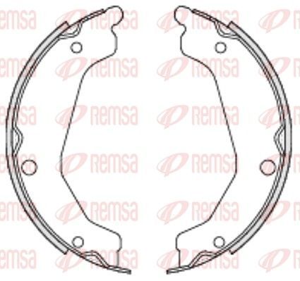 Stabdžių trinkelė, stovėjimo stabdys REMSA 4694.00