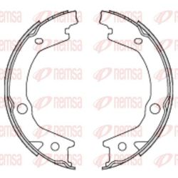 Stabdžių trinkelė, stovėjimo stabdys REMSA 4697.00