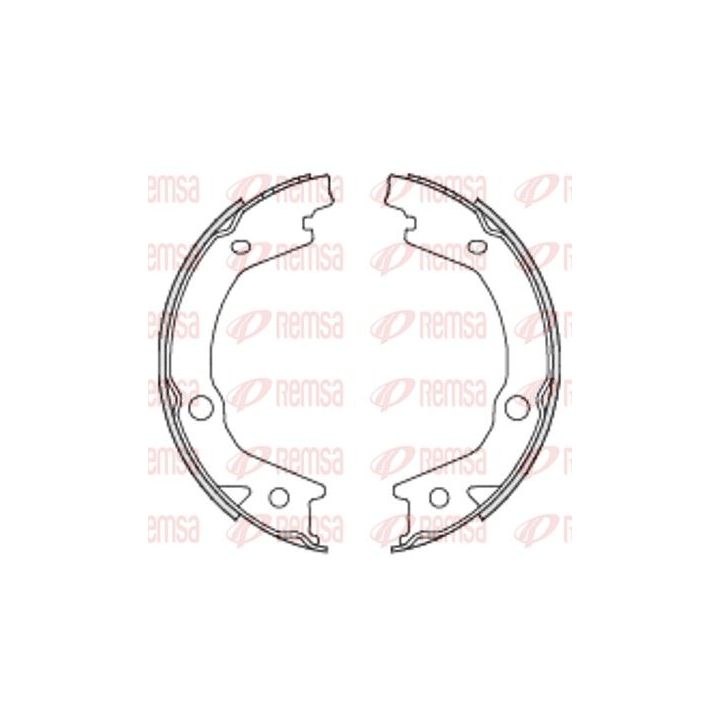 Stabdžių trinkelė, stovėjimo stabdys REMSA 4697.00