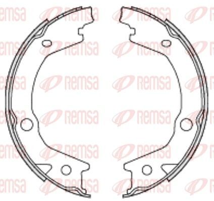 Stabdžių trinkelė, stovėjimo stabdys REMSA 4697.00