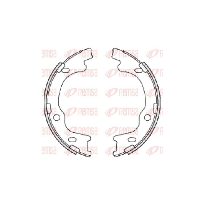 Stabdžių trinkelė, stovėjimo stabdys REMSA 4699.00