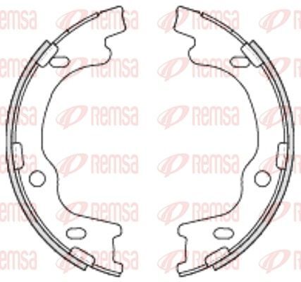 Stabdžių trinkelė, stovėjimo stabdys REMSA 4699.00