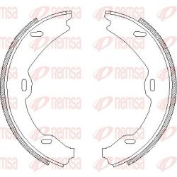 Stabdžių trinkelė, stovėjimo stabdys REMSA 4706.01