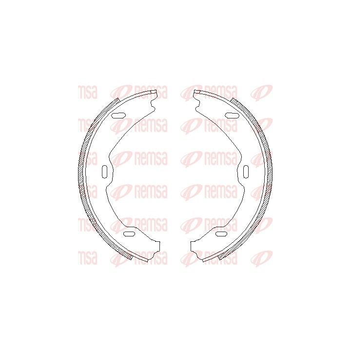 Stabdžių trinkelė, stovėjimo stabdys REMSA 4706.01