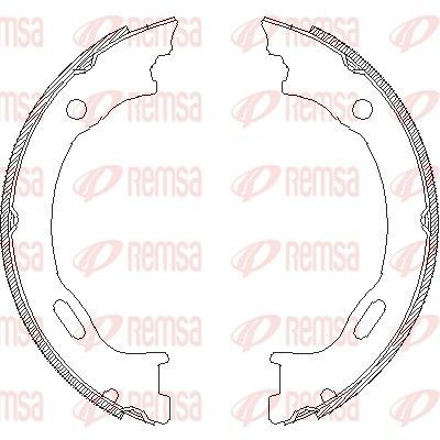 Stabdžių trinkelė, stovėjimo stabdys REMSA 4707.01