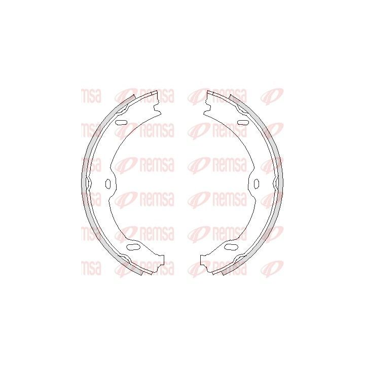 Stabdžių trinkelė, stovėjimo stabdys REMSA 4708.00